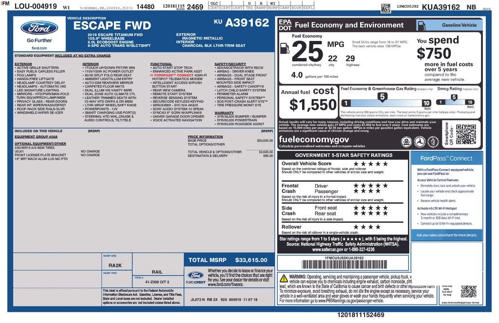 2019 Ford Escape Titanium