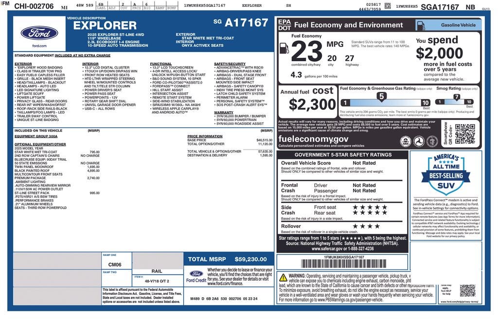2025 Ford Explorer ST-Line