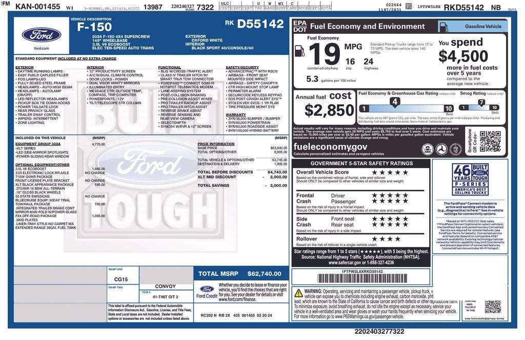 2024 Ford F-150 XLT 302A Sport