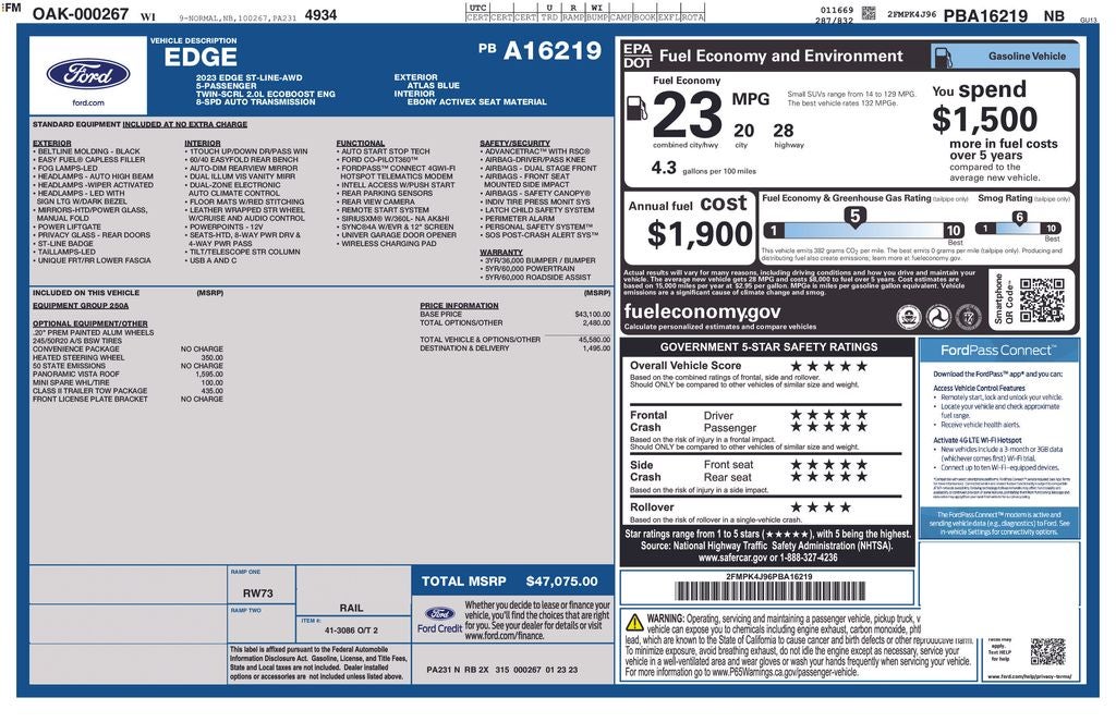 2023 Ford Edge SEL
