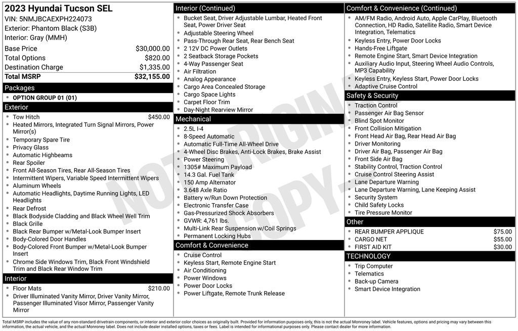 2023 Hyundai Tucson SEL