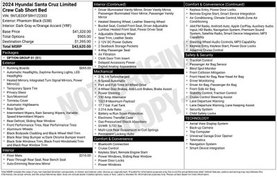 2024 Hyundai Santa Cruz 2.5T Limited