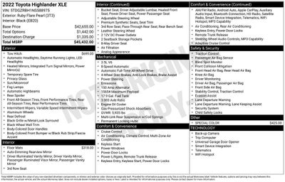 2022 Toyota Highlander XLE