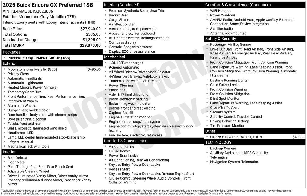 2025 Buick Encore GX Preferred