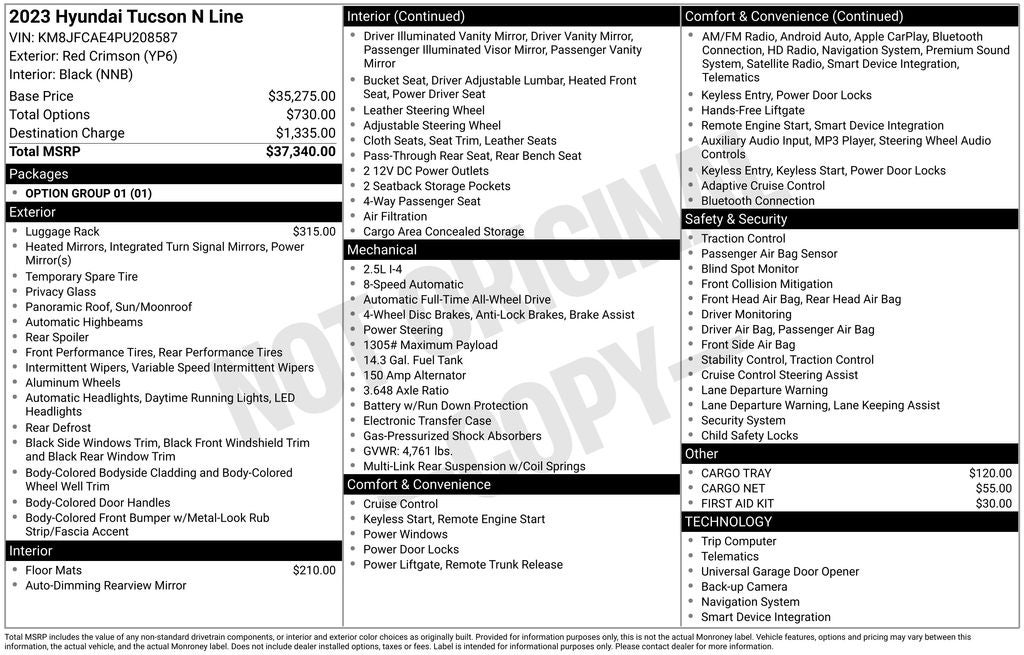 2023 Hyundai Tucson N Line